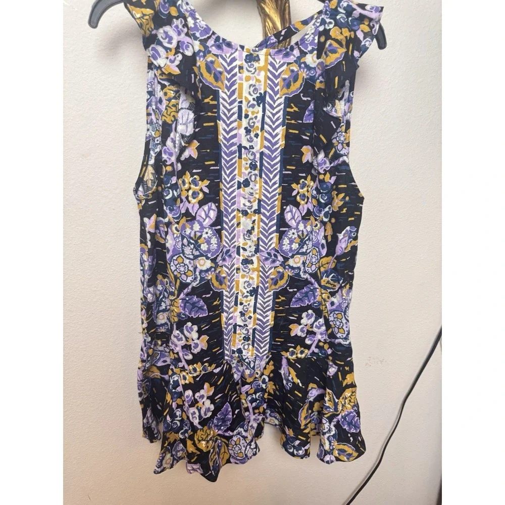 Free People Summer In Tulum Linen Blend Tunic‎ Size S NWT